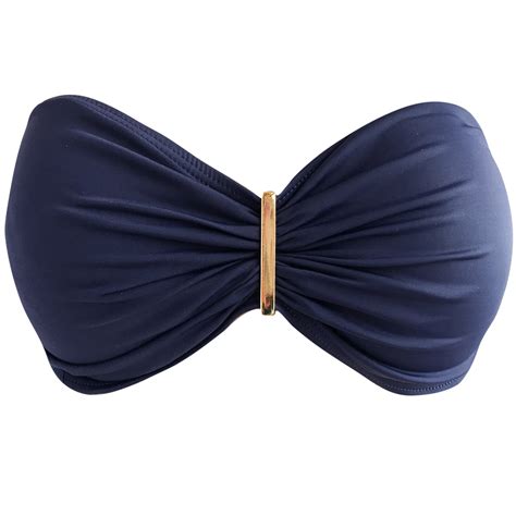 navy blue bandeau bikini